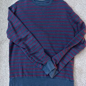 Striped Navy and Red Men's Sweater